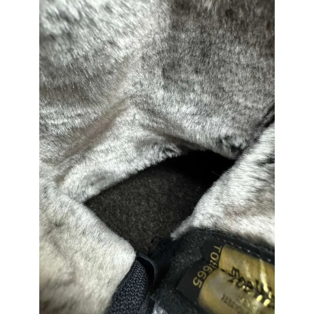 Toe Warmers Shield Leather Fur-Lined Waterproof Boots Black Womens Size‎ 11M US